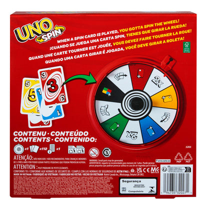 Caja del juego de cartas MATTEL UNO Spin con ruleta - 2