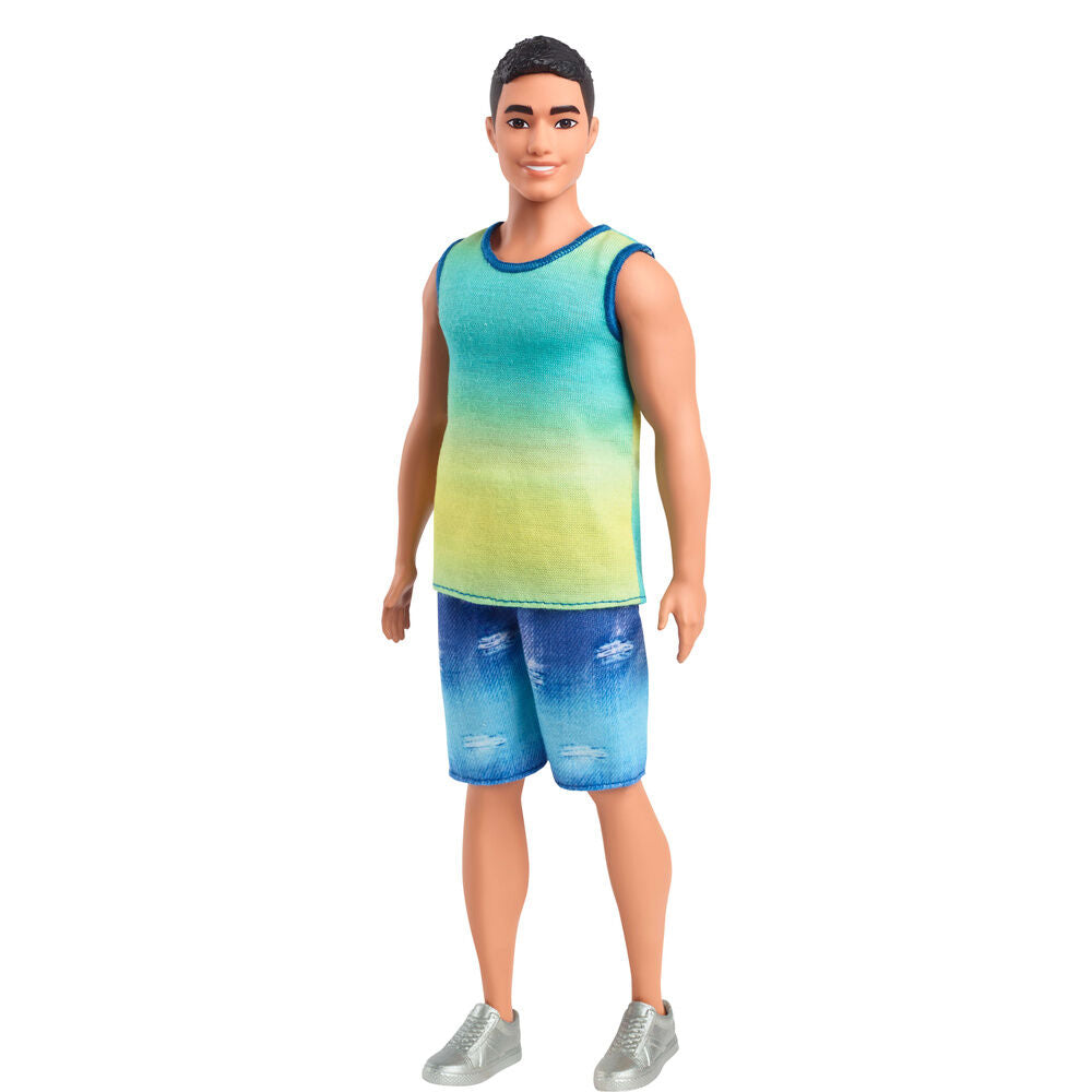 Muñeco Ken Fashionistas Barbie con camiseta degradada y pantalones vaqueros - 2