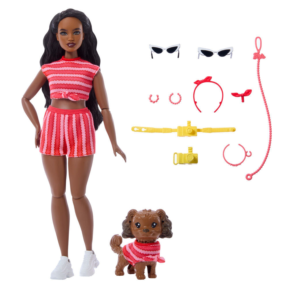 Muñeca Barbie Brookling con cachorro y looks a juego - 2