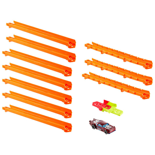 Pack Hot Wheels Track Creator con coche metálico y pistas Speed Snap - 2