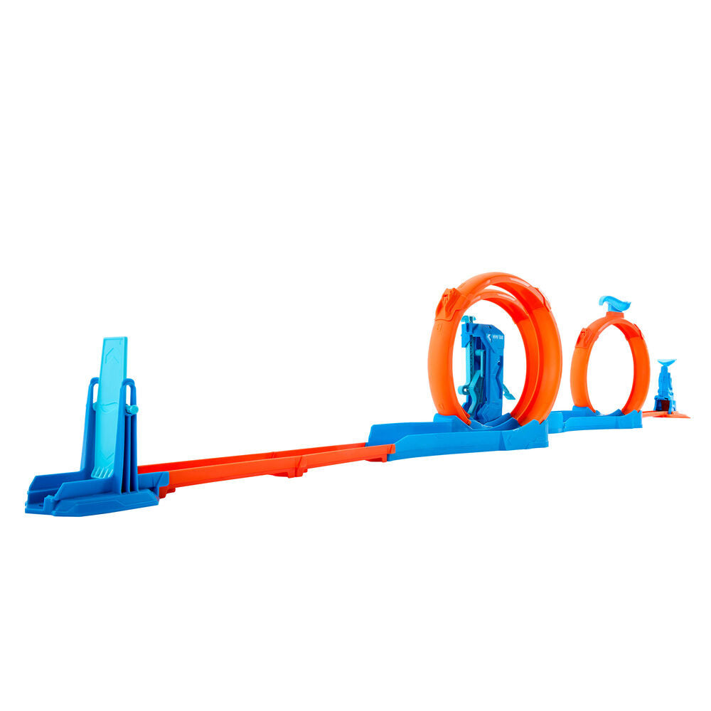 Pack de pista triple looping Hot Wheels Track Creator con coche - 2