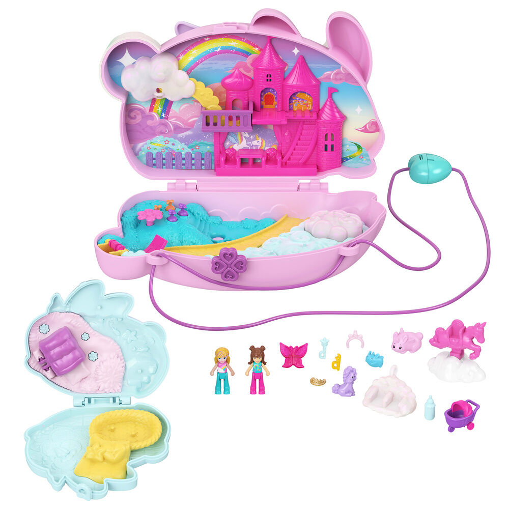 Estuche 2 en 1 Polly Pocket con conejitos y accesorios - 3