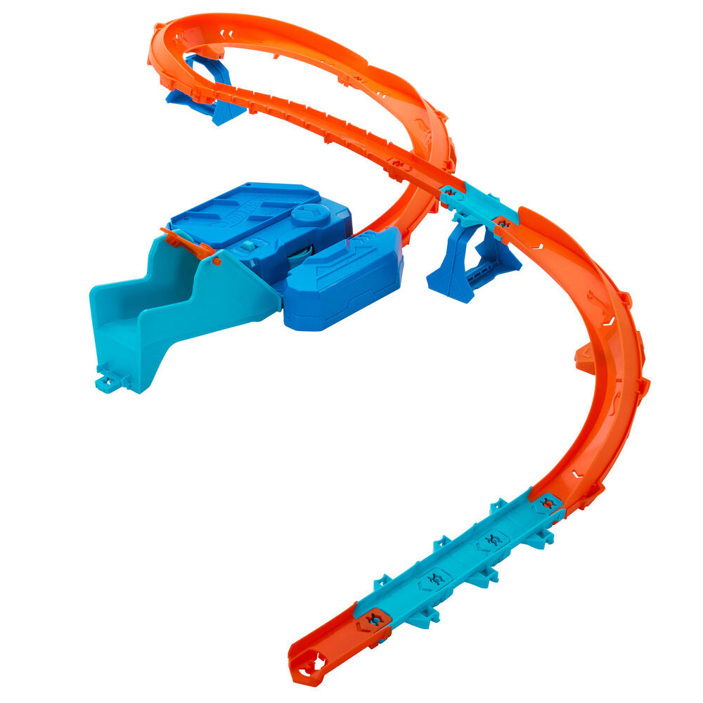 Circuito Supersalto Hot Wheels Track Creator con propulsor y coche incluido - 3