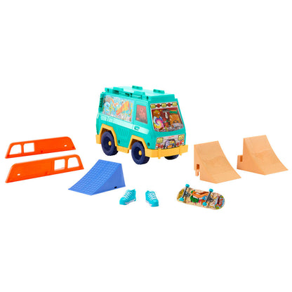 Furgoneta Hot Wheels Skate con rampas, fingerboard y accesorios - 3