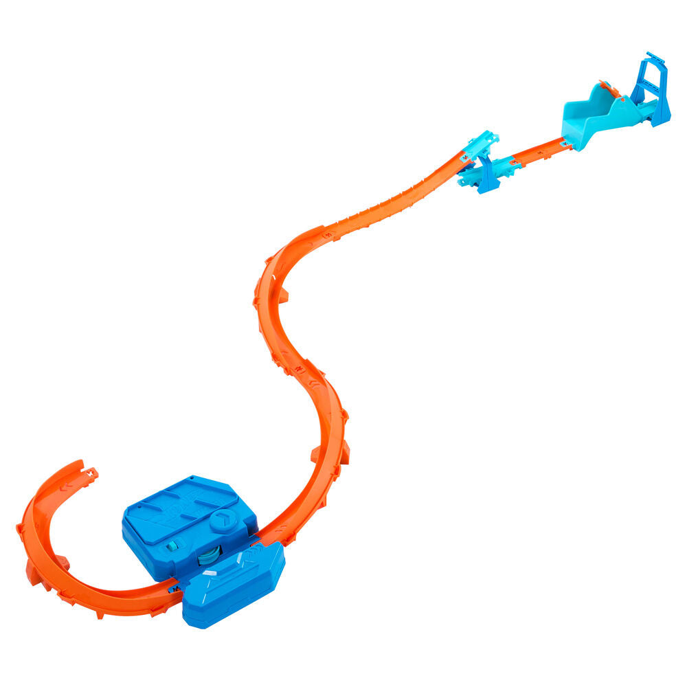 Circuito Supersalto Hot Wheels Track Creator con propulsor y coche incluido - 4