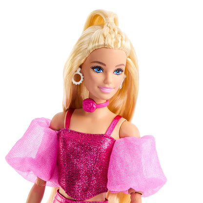 Muñeca Barbie Deluxe Style con conjunto rosa brillante y accesorios - 4