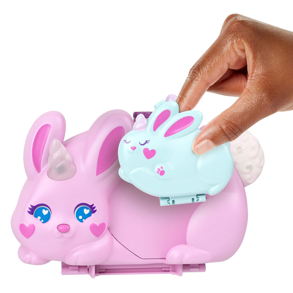 Estuche 2 en 1 Polly Pocket con conejitos y accesorios - 5
