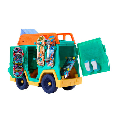 Furgoneta Hot Wheels Skate con rampas, fingerboard y accesorios - 5