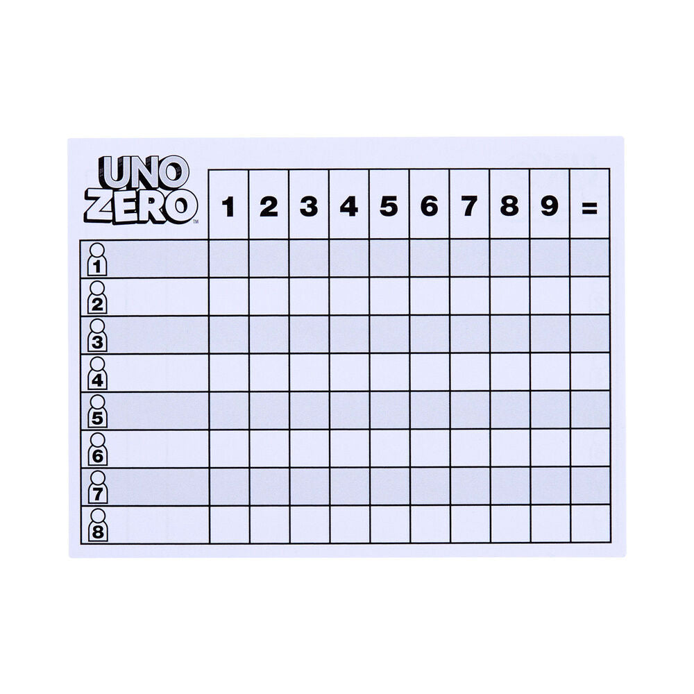 Caja del juego de cartas Mattel UNO Zero - 6
