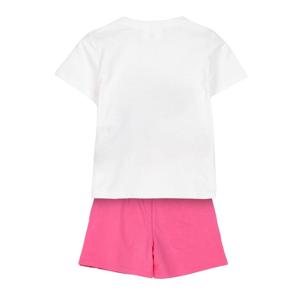 Conjunto infantil de Gabby’s Dollhouse con camiseta blanca y shorts rosas - 2