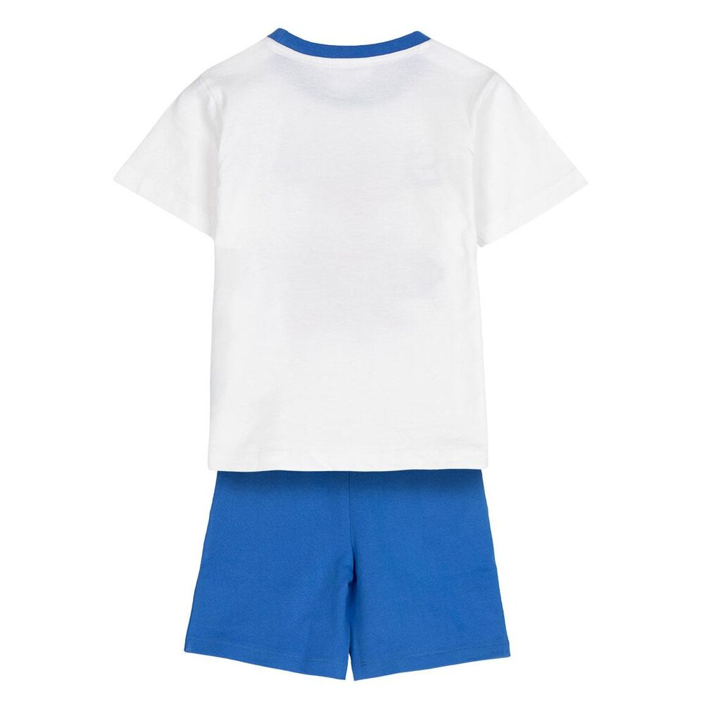 Conjunto infantil Spidey Marvel con camiseta blanca y pantalón corto azul - 2