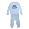 Pijama Stitch Disney adulto azul claro de manga larga