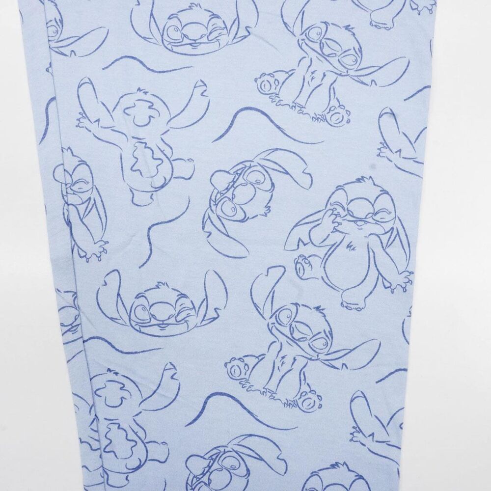 Pijama Stitch Disney adulto azul claro de manga larga - 4