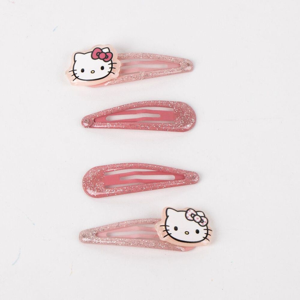 Pack de cuatro horquillas rosas de Hello Kitty para el pelo - 2