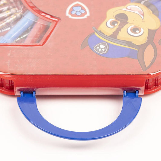 Set de papelería Paw Patrol de 50 piezas en estuche rojo con asa - 5