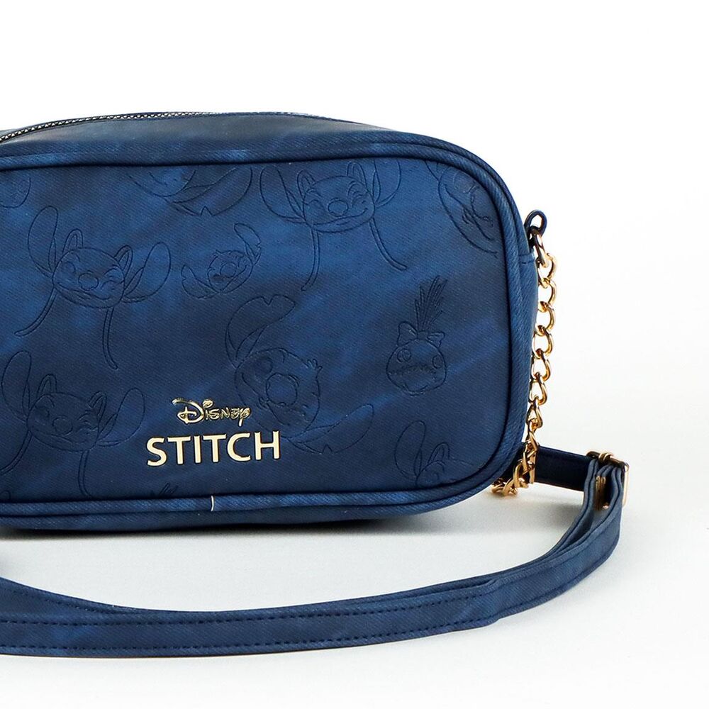 Bolso bandolera azul marino de Stitch Disney con cremallera - 2