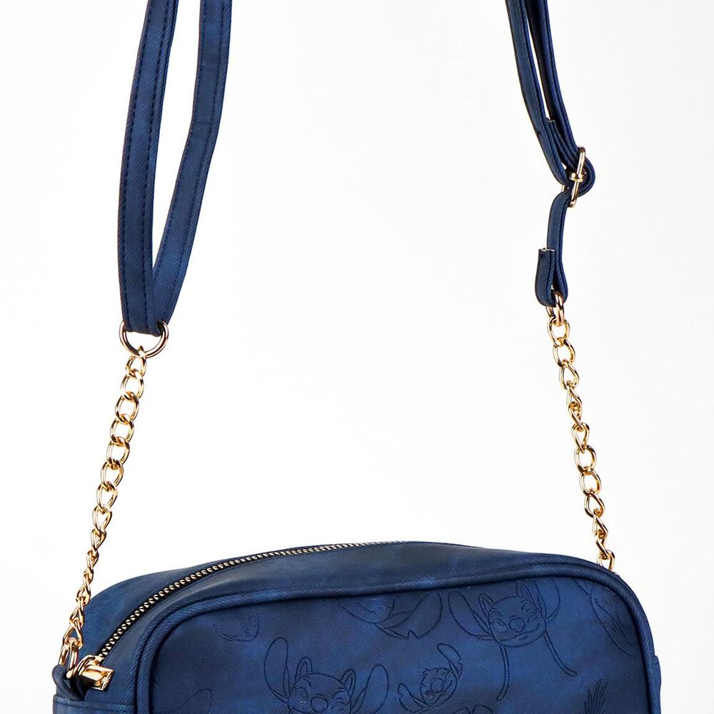 Bolso bandolera azul marino de Stitch Disney con cremallera - 4