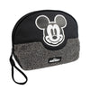 Neceser Mickey Disney CERDÁ negro y gris con cremallera