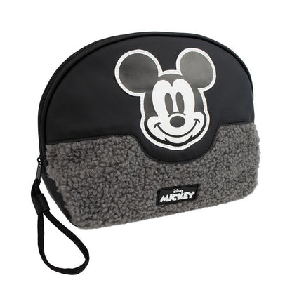 Neceser Mickey Disney CERDÁ negro y gris con cremallera