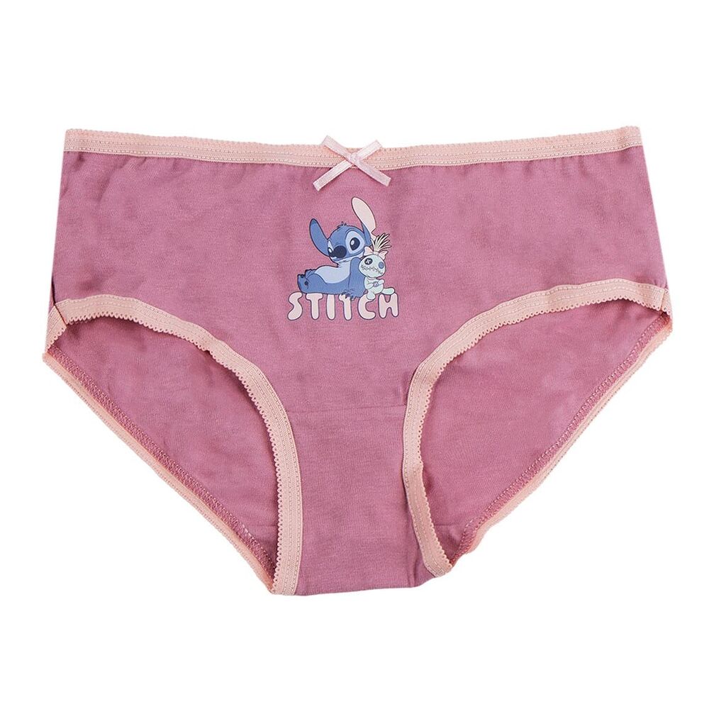 Blíster de tres braguitas de algodón con estampados de Stitch Disney - 5