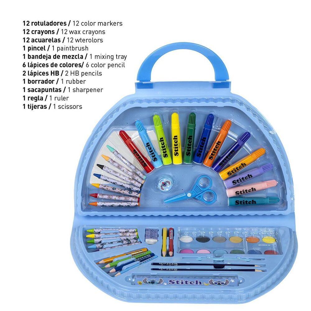 Set de papelería para colorear Stitch Disney de 50 piezas - 3