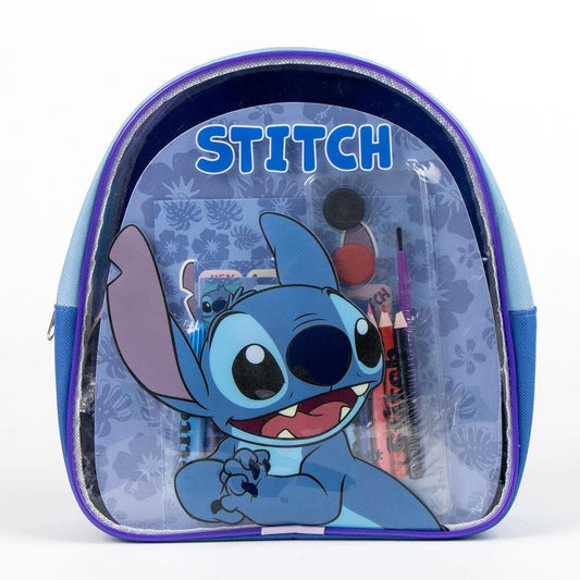 Set de papelería Stitch Disney con mochila azul y material de dibujo - 4