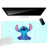 Alfombrilla gaming de Stitch Disney azul con estrellas blancas