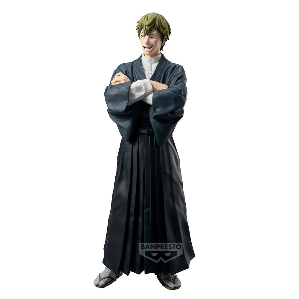 Figura Grandista de Zen'in Naoya de Jujutsu Kaisen con los brazos cruzados