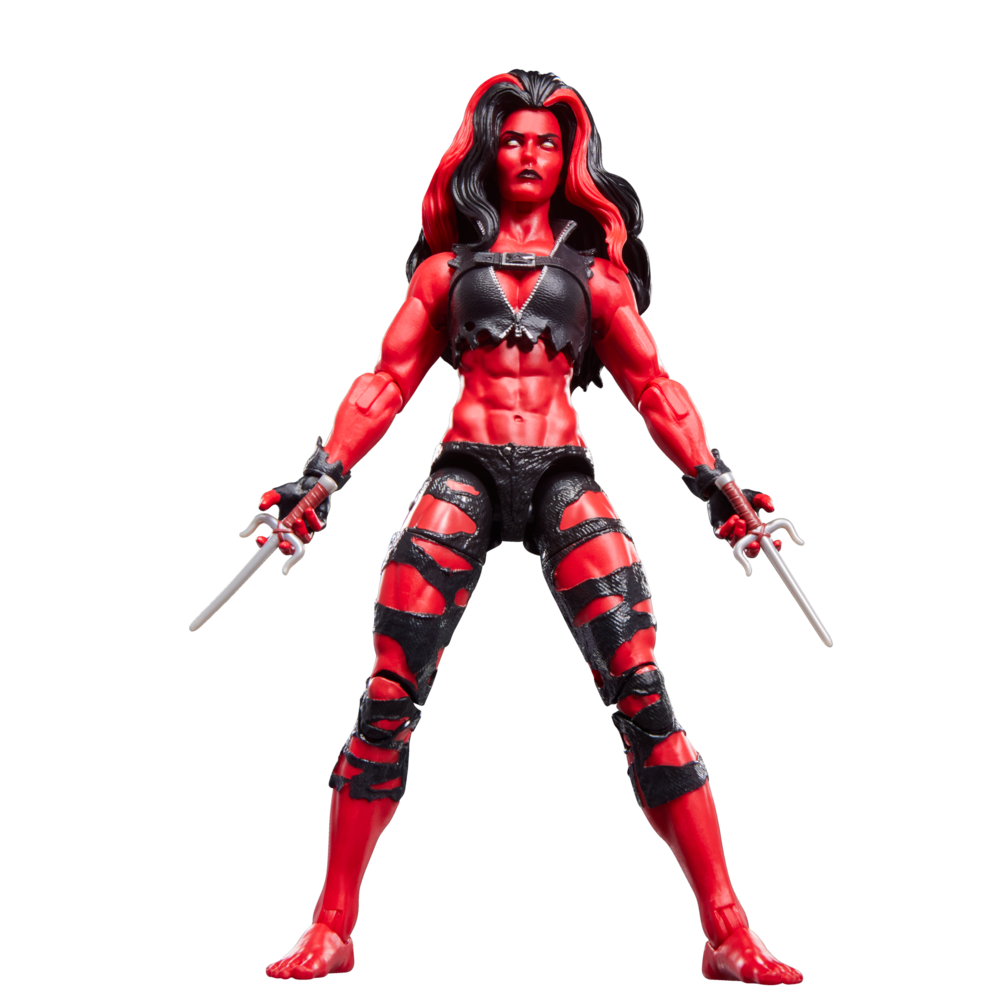 Figura articulada Red She-Hulk Marvel Legends con accesorios - 3