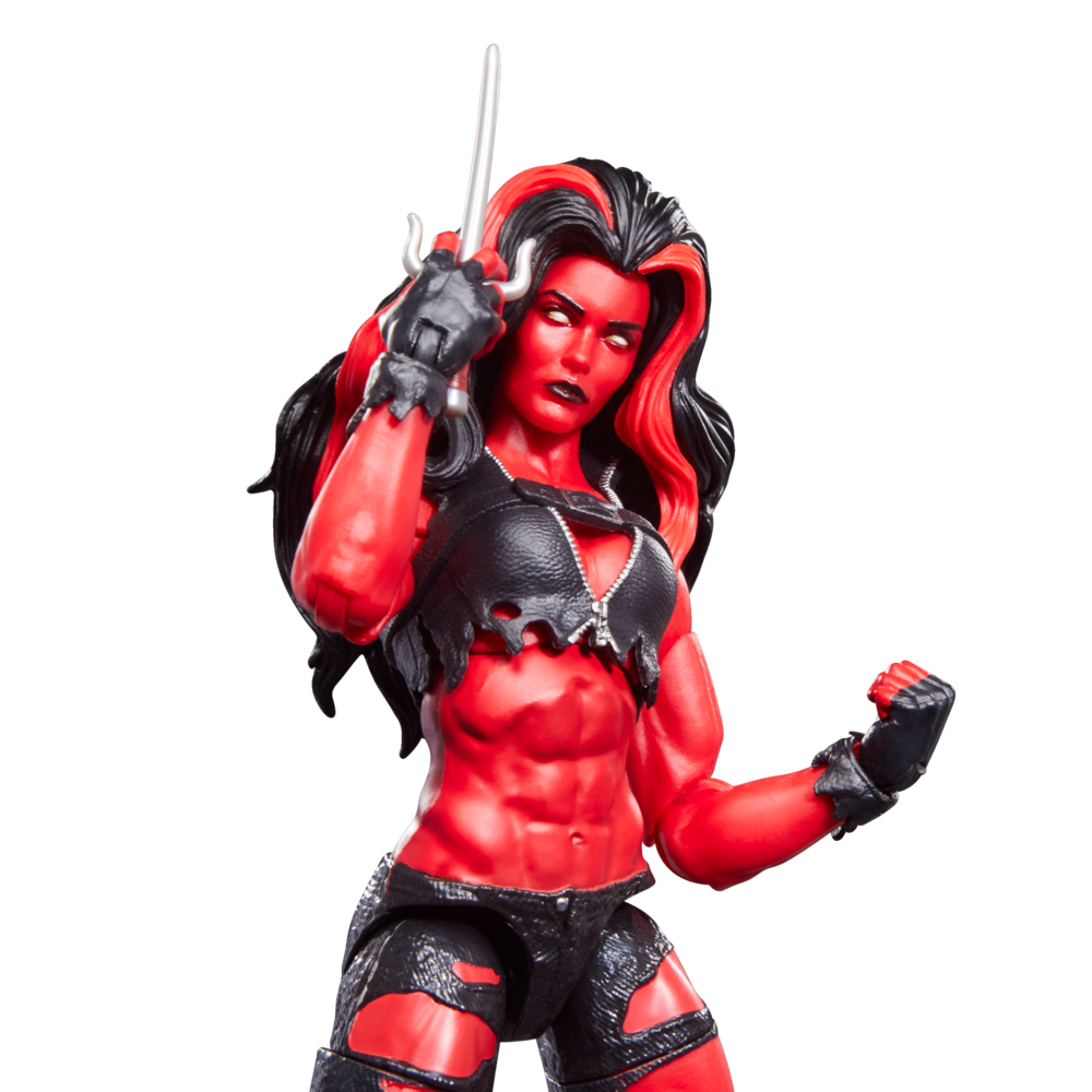 Figura articulada Red She-Hulk Marvel Legends con accesorios - 6