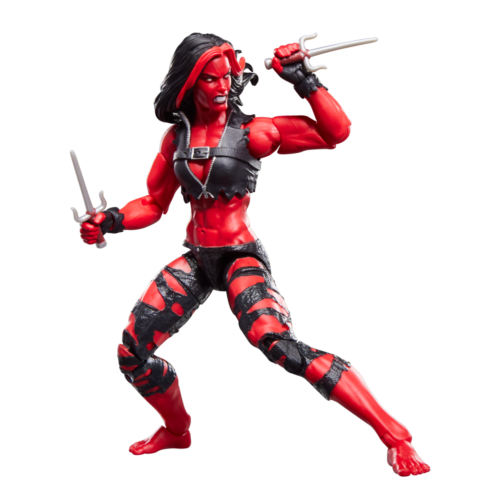 Figura articulada Red She-Hulk Marvel Legends con accesorios - 7