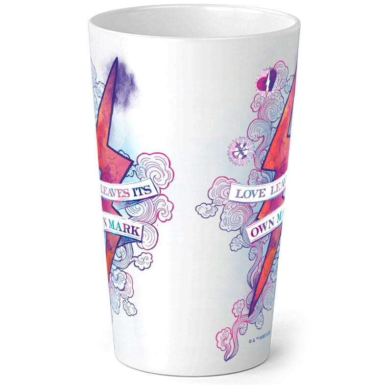 Taza blanca de Harry Potter con diseño de rayo y frase decorativa - 2