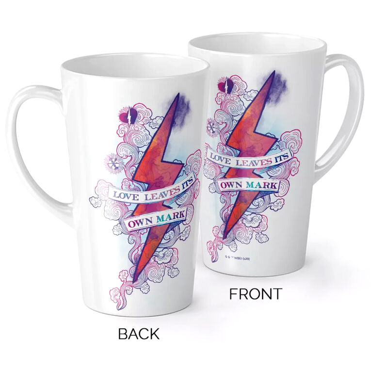 Taza blanca de Harry Potter con diseño de rayo y frase decorativa - 3