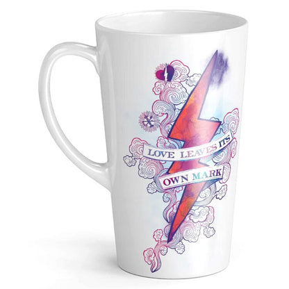Taza blanca de Harry Potter con diseño de rayo y frase decorativa - 4
