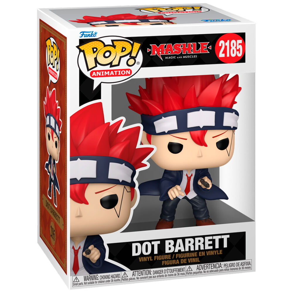 Figura FUNKO POP! de Dot Barrett de Mashle con cabello rojo y cinta azul - 2