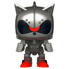 Figura Funko POP! de Mecha Sonic con diseño robótico gris y botas rojas