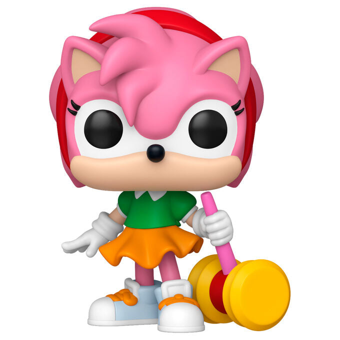 Figura Funko POP! de Amy de Sonic the Hedgehog con martillo