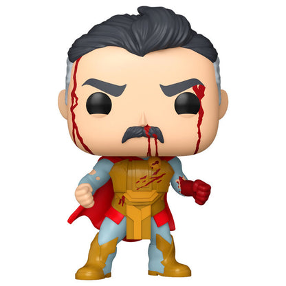 Figura Funko POP! de Omni-Man con uniforme azul y amarillo
