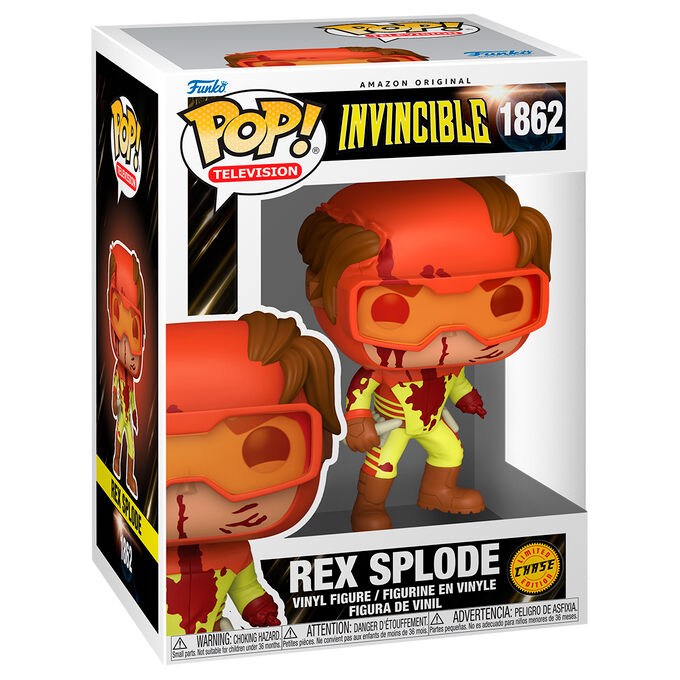 Figura Funko POP Chase de Rex Splode de Invincible en caja