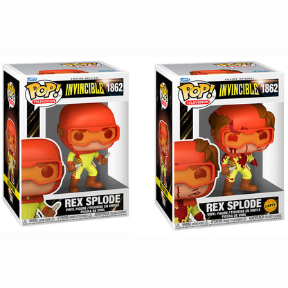 Figura Funko POP! de Rex Splode de Invincible con variante Chase