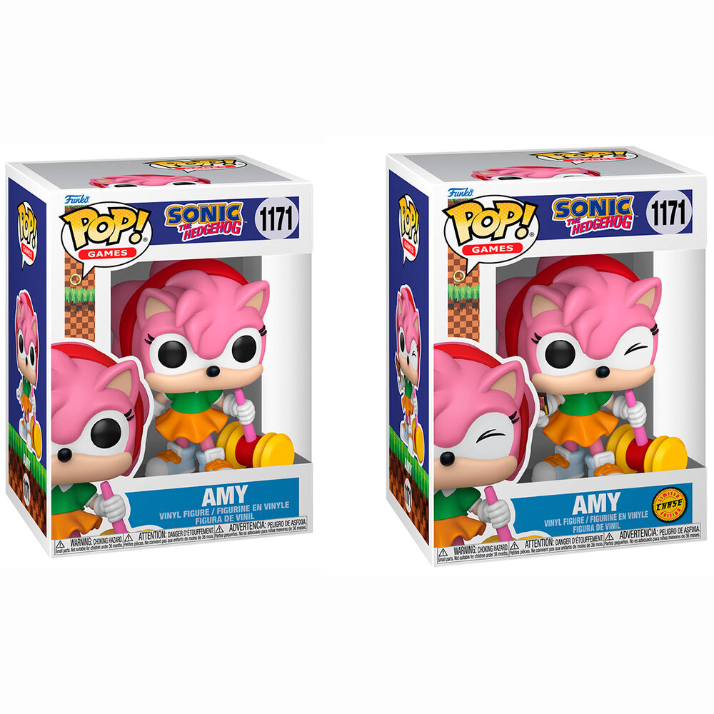 Figura Funko POP de Amy de Sonic The Hedgehog en caja