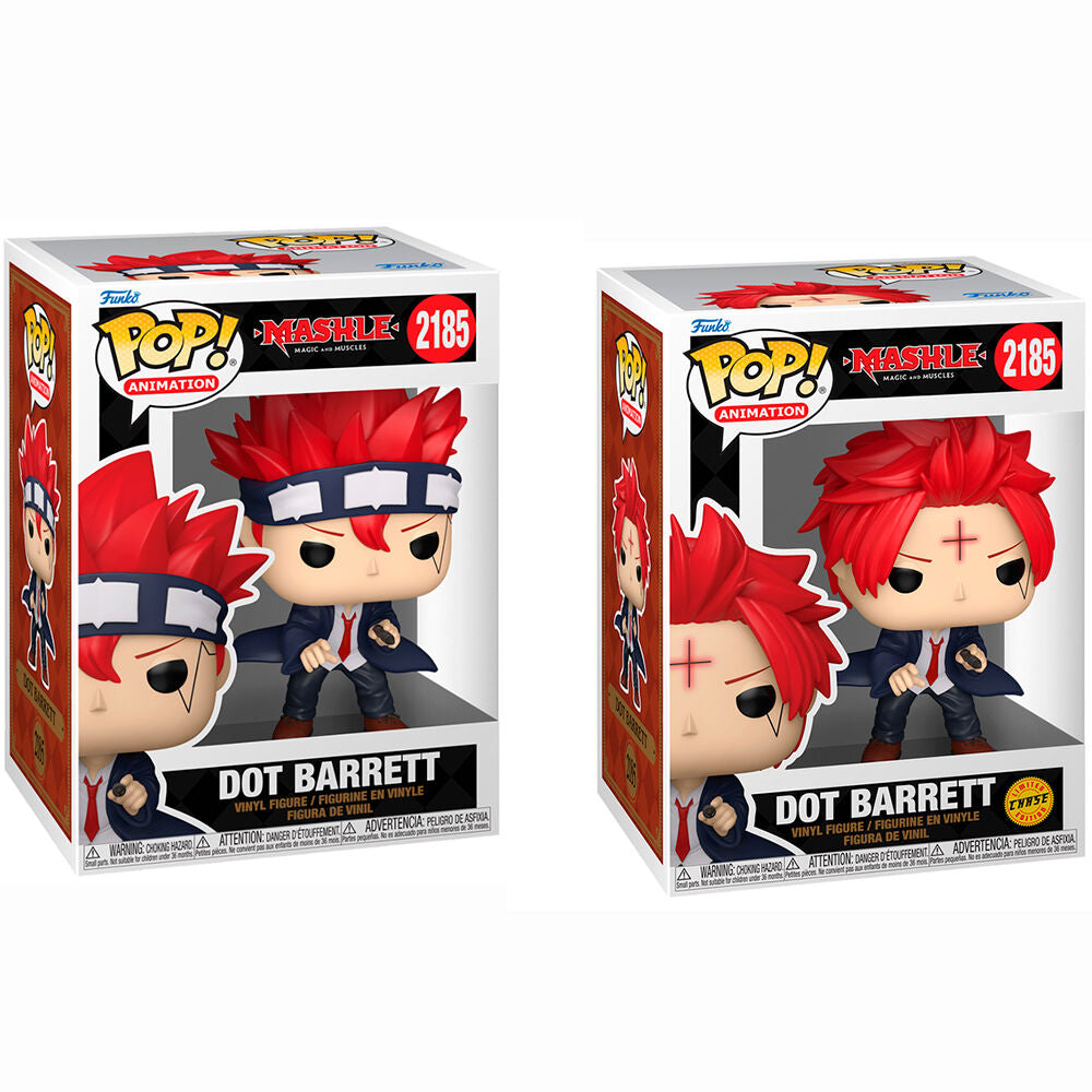 Figura Funko POP! de Dot Barrett de Mashle en caja, versiones regular y Chase