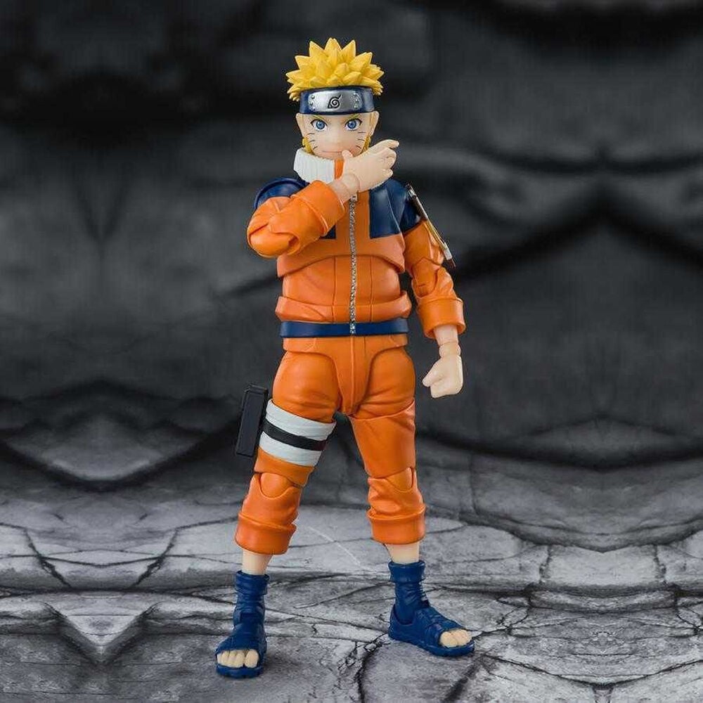 Figura S.H.Figuarts de Naruto Uzumaki con traje naranja y azul