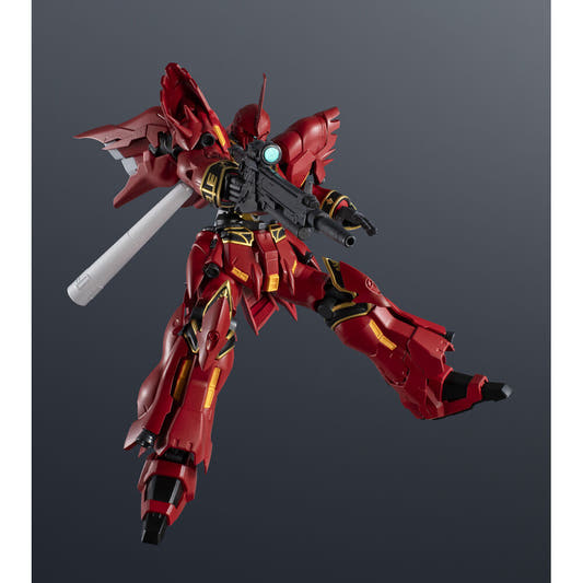 Figura MSN-06S Sinanju Gundam Universe roja con escudo y arma larga - 2