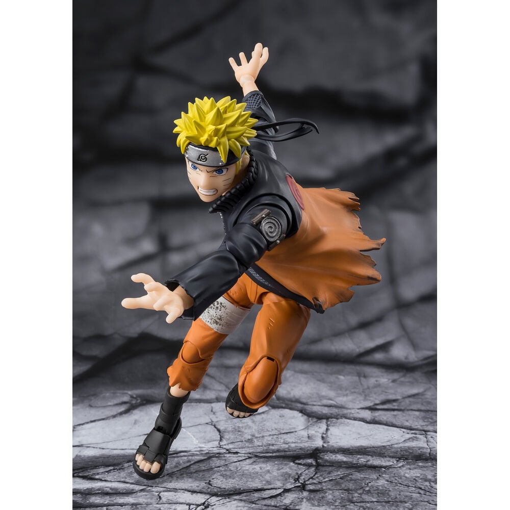 Figura S.H.Figuarts de Naruto Uzumaki con atuendo naranja y negro - 4