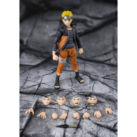Figura S.H.Figuarts de Naruto Uzumaki con atuendo naranja y negro - 6