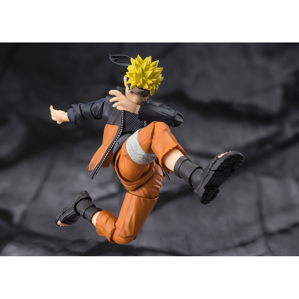 Figura S.H.Figuarts de Naruto Uzumaki con atuendo naranja y negro - 7