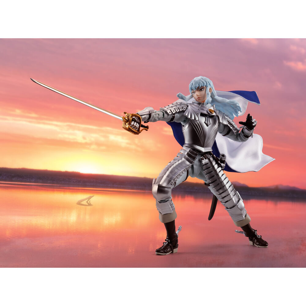 Figura S.H.Figuarts de Griffith de Berserk con armadura, capa y espada - 4