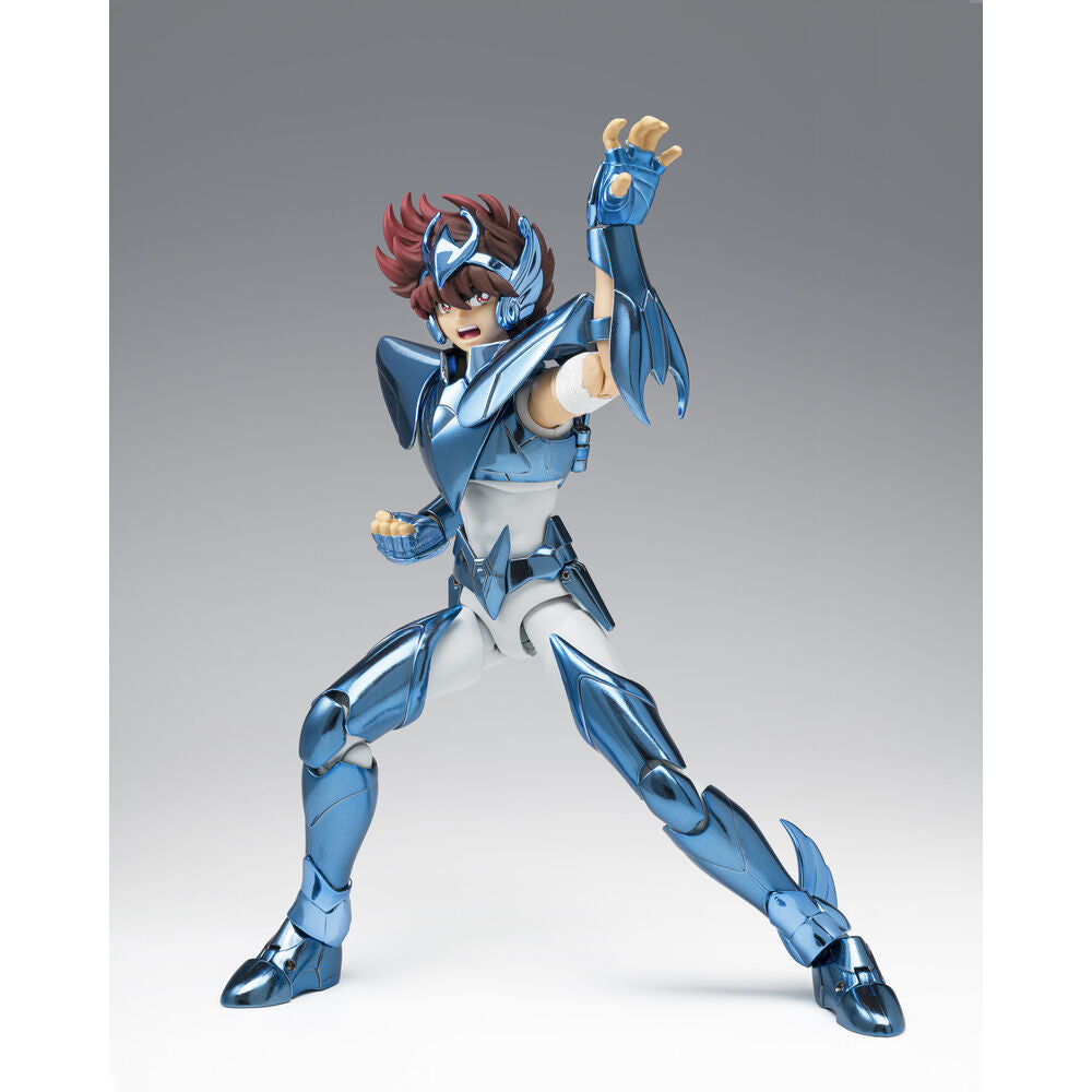 Figura de Seiya Pegasus con armadura Final Bronze Cloth azul