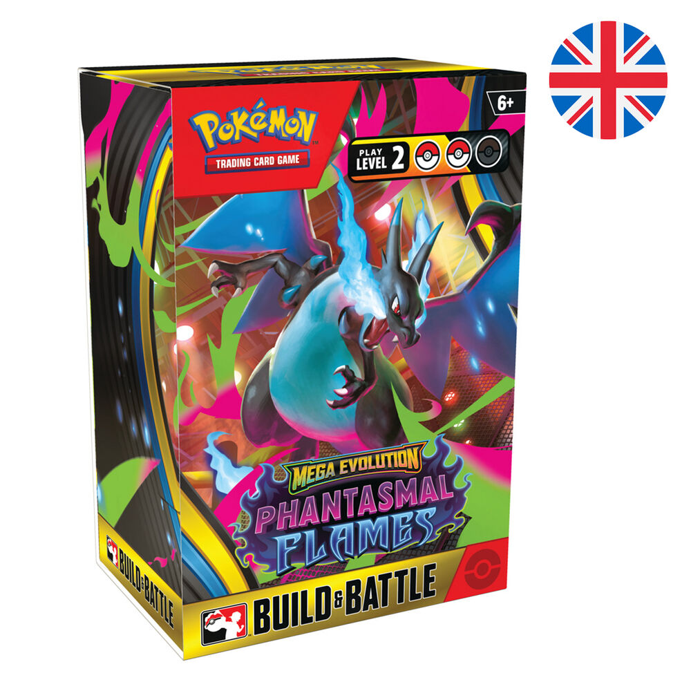 Caja Pokémon TCG Phantasmal Flames Build & Battle en inglés